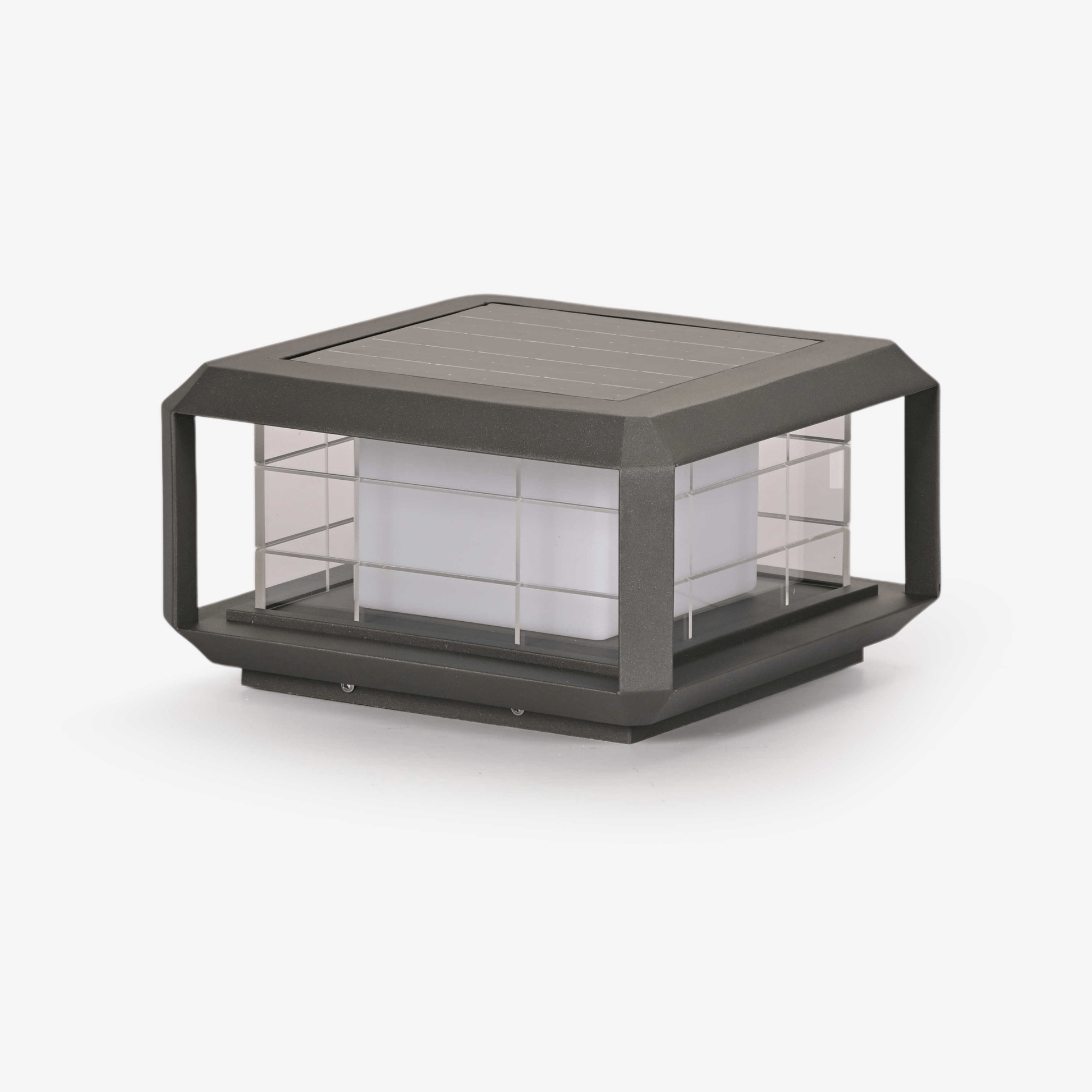 Grid Guard Solar Lantern Outdoor Lamp-Neutral Decor