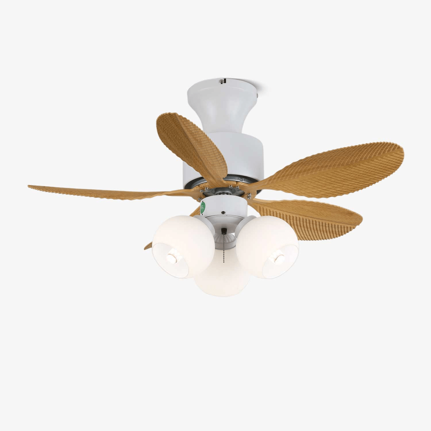 Althea Vintage Wood Ceiling Fan Light-Neutral Decor
