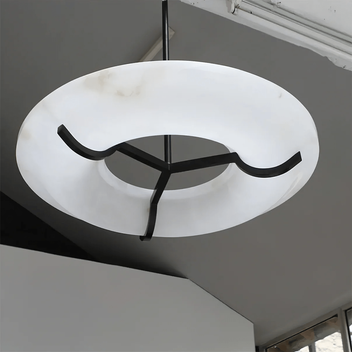 Uvare Alabaster Chandelier-Neutral Decor