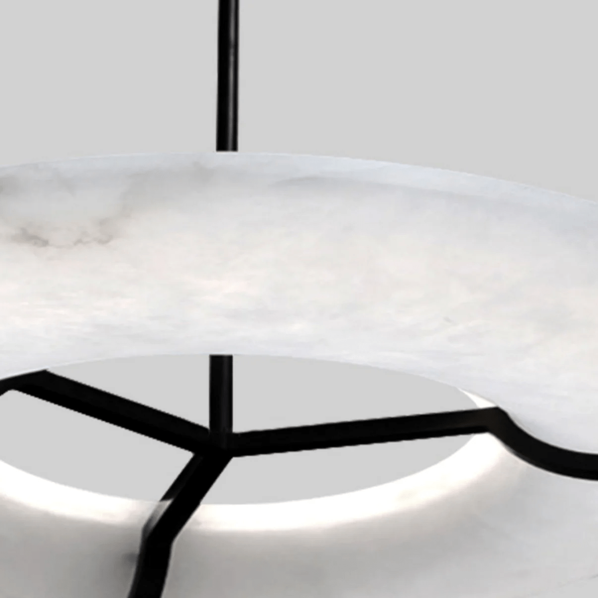 Uvare Alabaster Chandelier-Neutral Decor