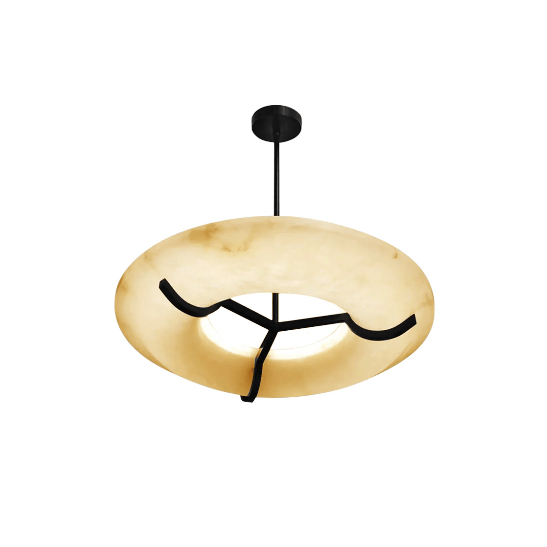 Uvare Alabaster Chandelier-Neutral Decor