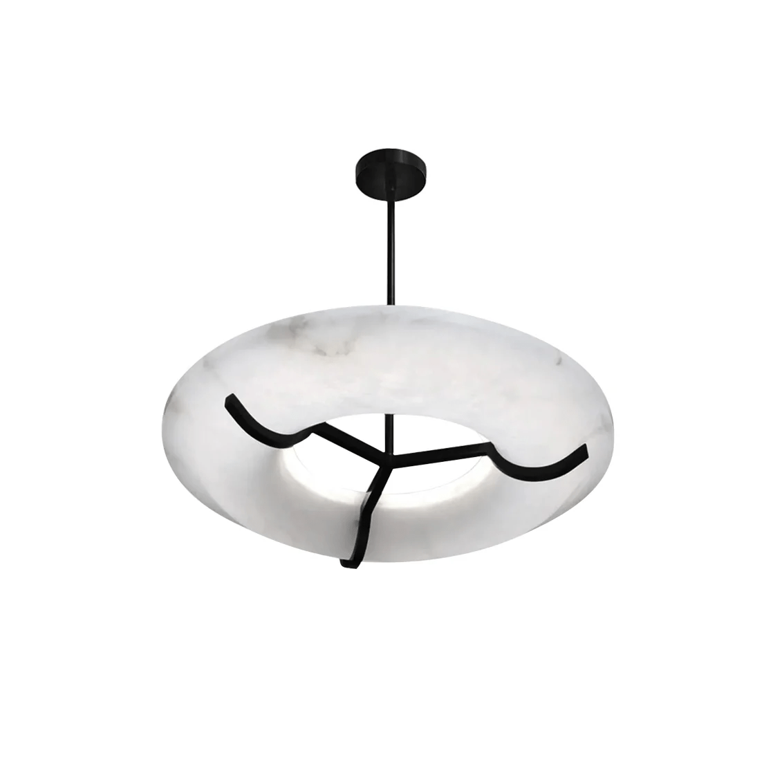Uvare Alabaster Chandelier-Neutral Decor