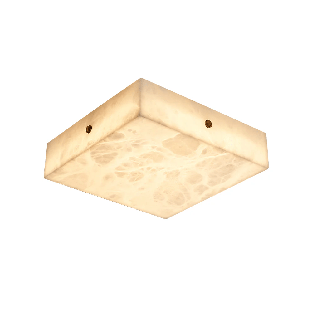 Hera Minimalist Alabaster Ceiling Light-Neutral Decor