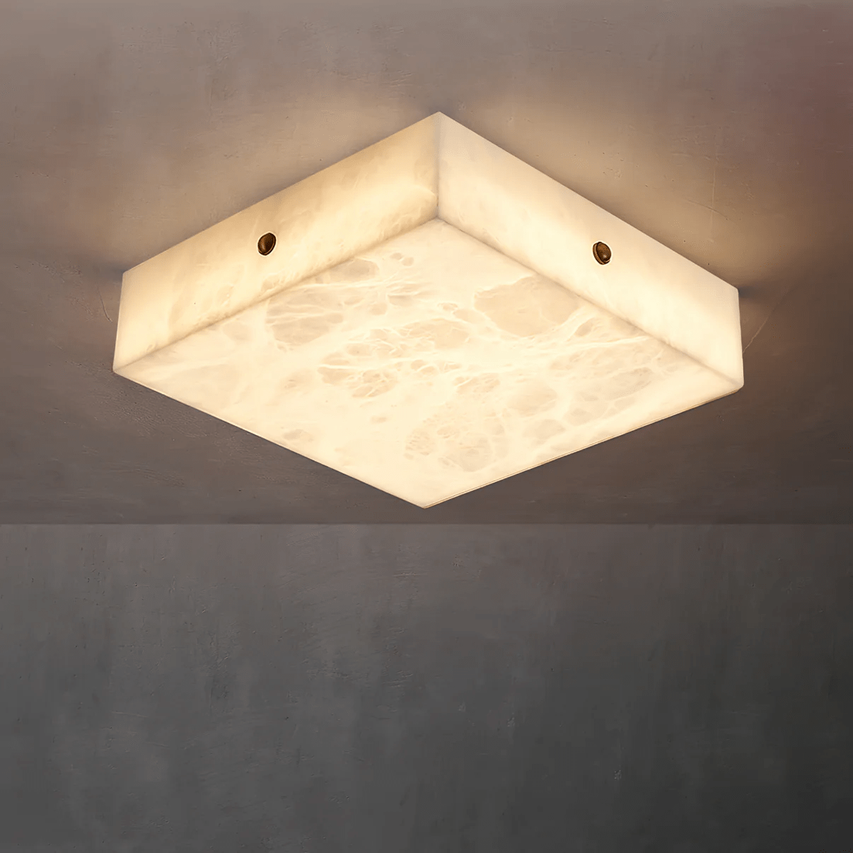 Hera Minimalist Alabaster Ceiling Light-Neutral Decor