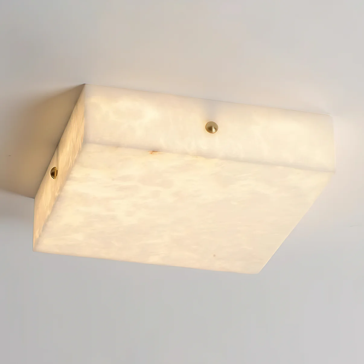 Hera Minimalist Alabaster Ceiling Light-Neutral Decor