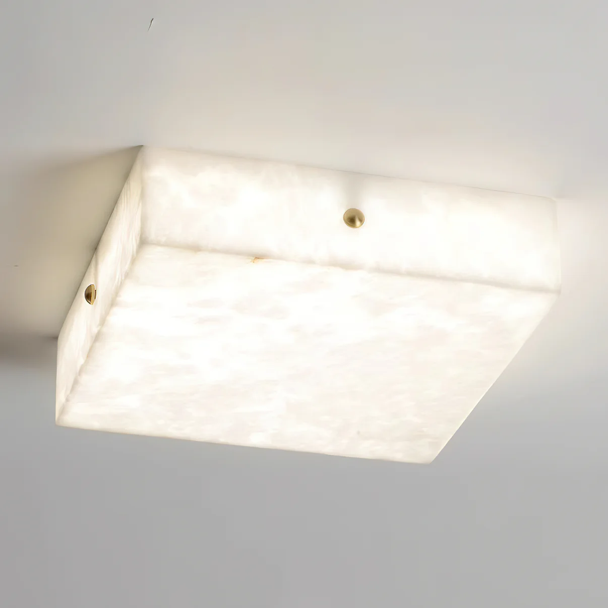 Hera Minimalist Alabaster Ceiling Light-Neutral Decor