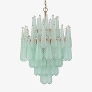 Aurora Chandelier Drop Textured Glass Elegant-Neutral Decor