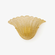 Aurora Wall Lamp Scallop Edge Textured Glass Elegant-Neutral Decor