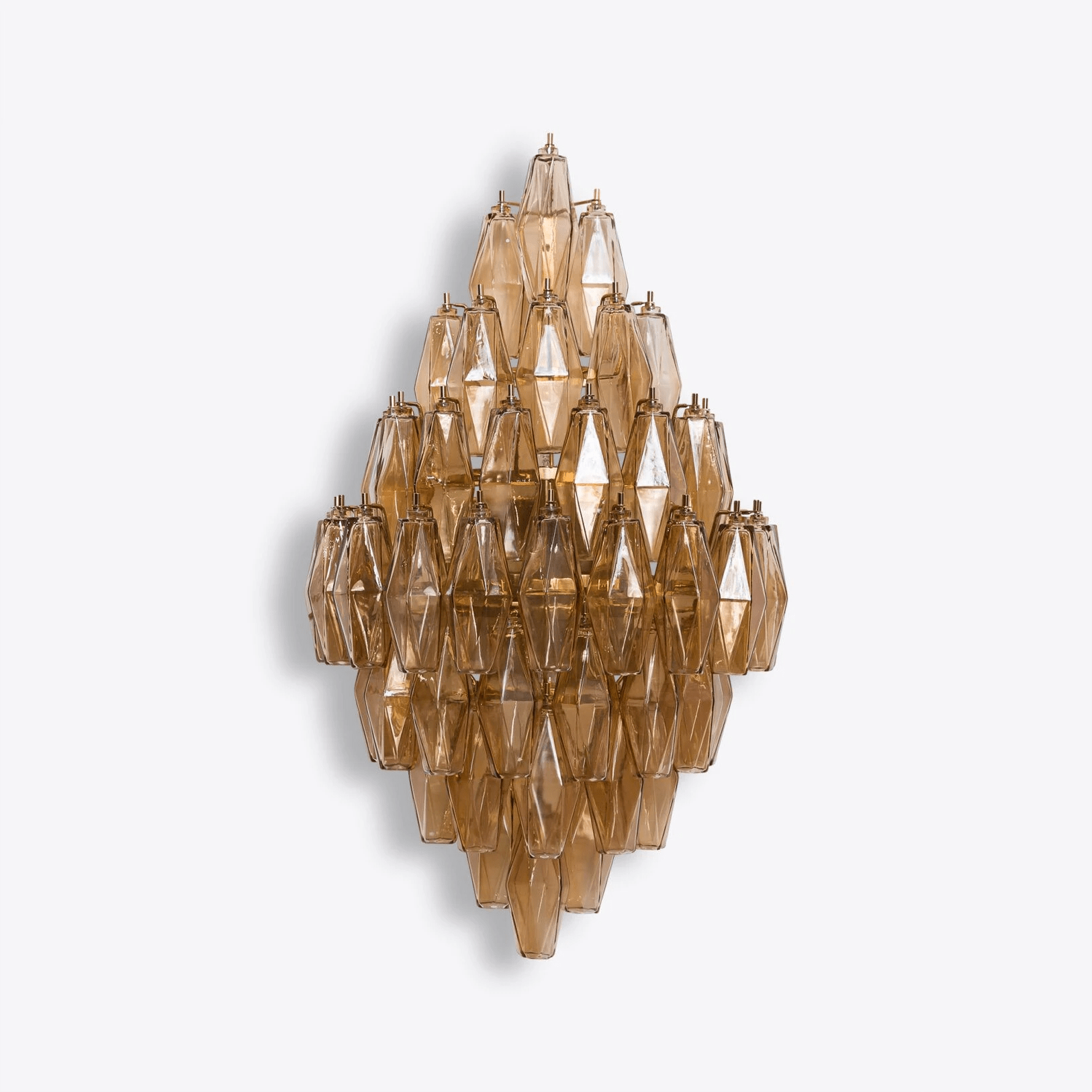 Aurora Wall Light Amber Diamond Polyhedron Vintage-Neutral Decor
