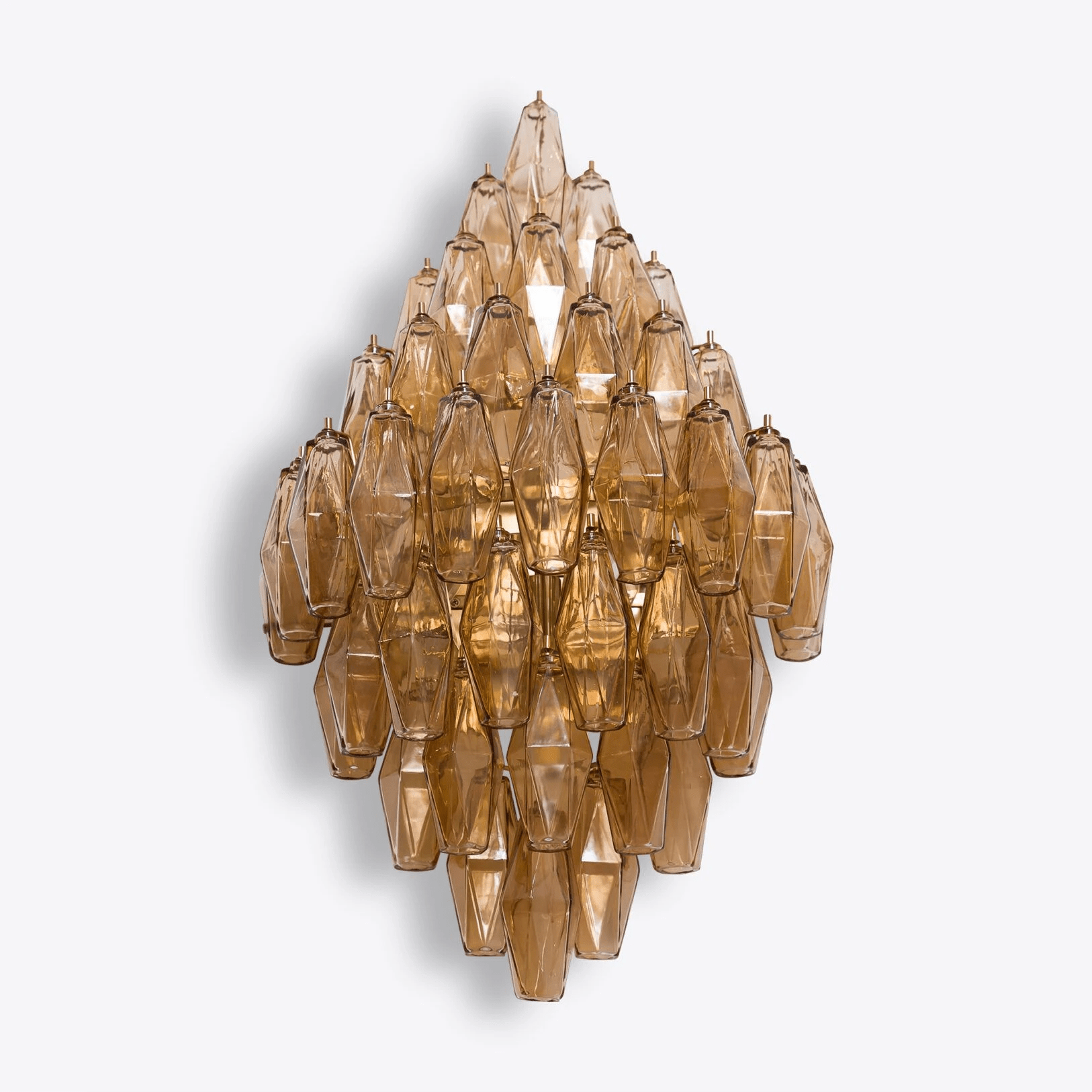 Aurora Wall Light Amber Diamond Polyhedron Vintage-Neutral Decor