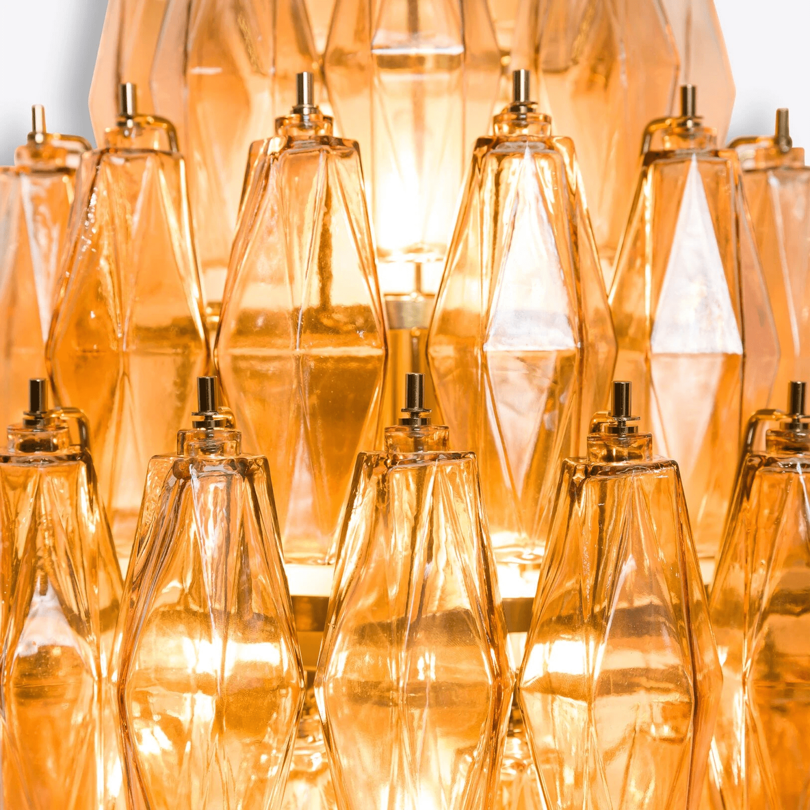 Aurora Wall Light Amber Diamond Polyhedron Vintage-Neutral Decor