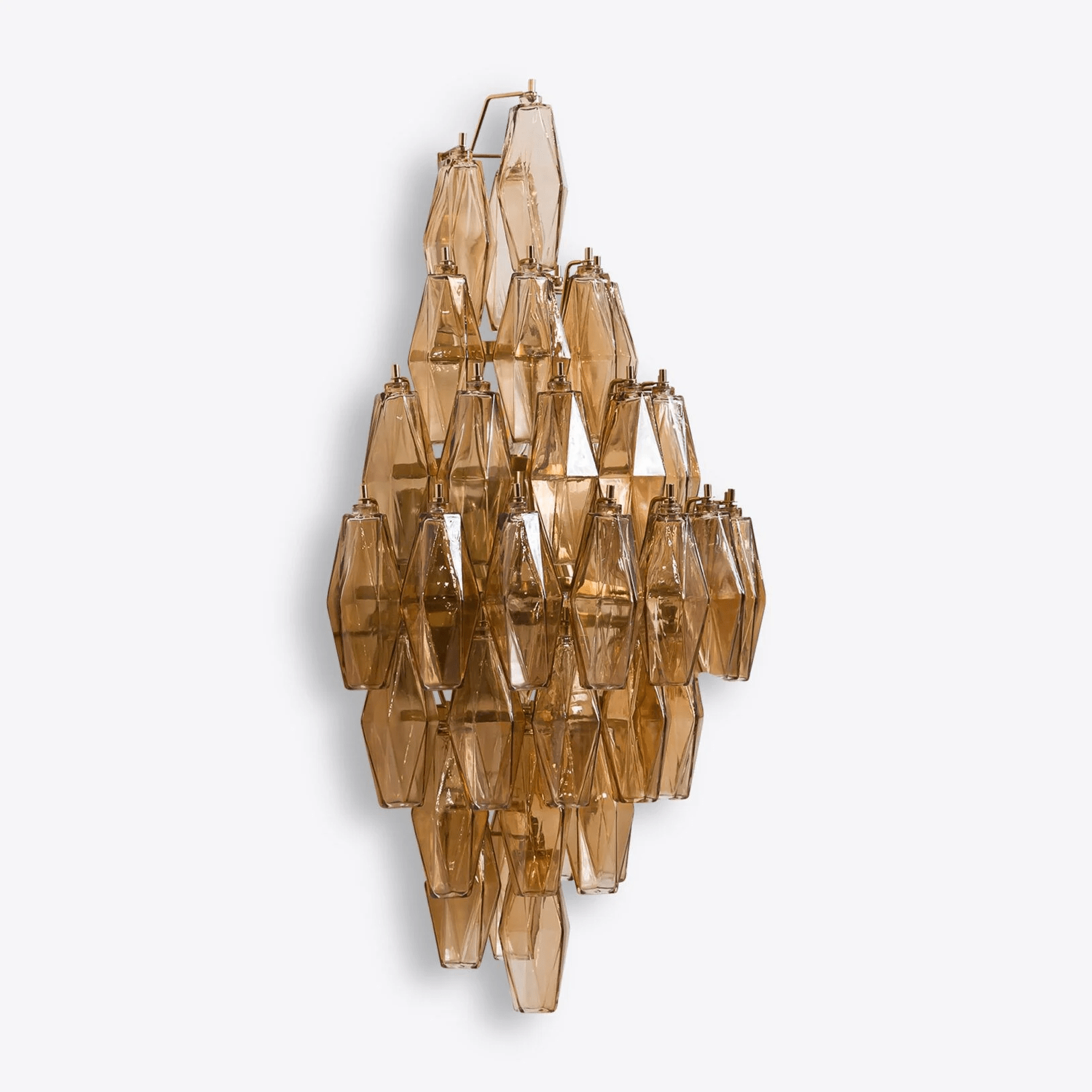 Aurora Wall Light Amber Diamond Polyhedron Vintage-Neutral Decor