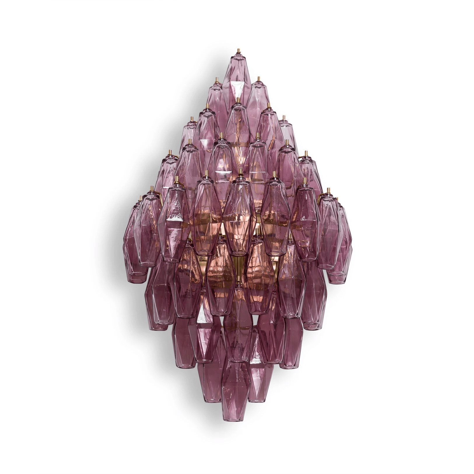 Aurora Wall Light Amber Diamond Polyhedron Vintage-Neutral Decor