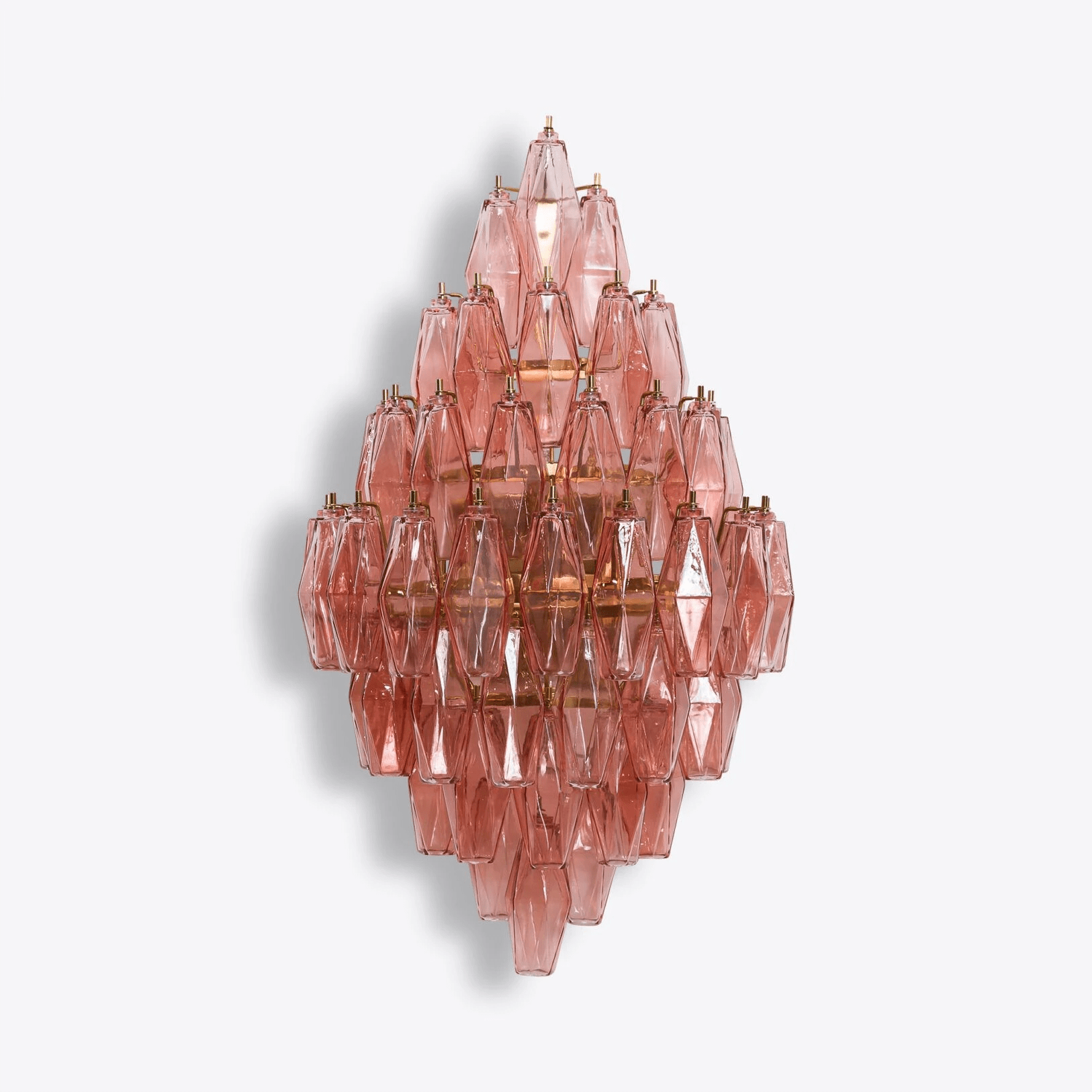 Aurora Wall Light Amber Diamond Polyhedron Vintage-Neutral Decor