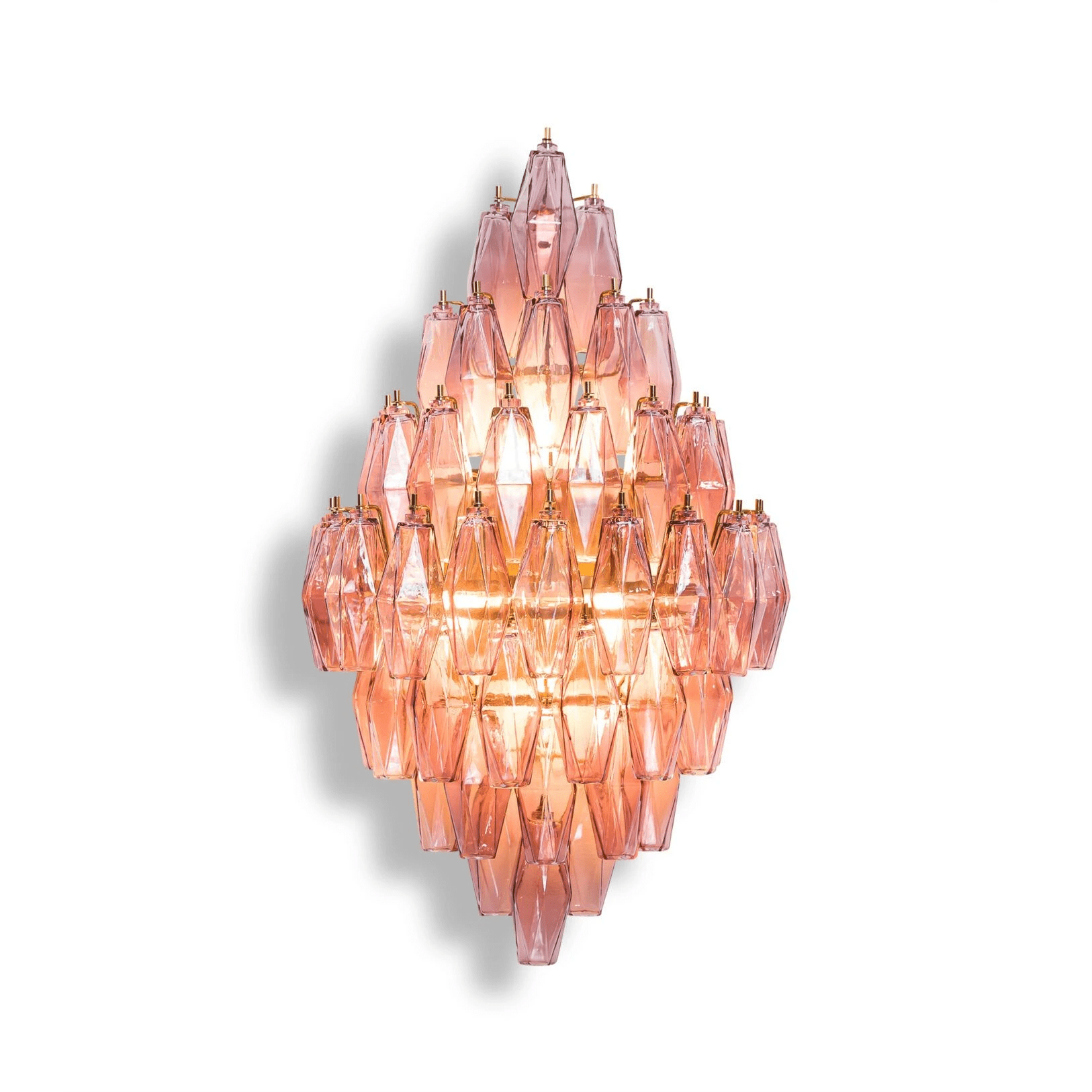 Aurora Wall Light Amber Diamond Polyhedron Vintage-Neutral Decor