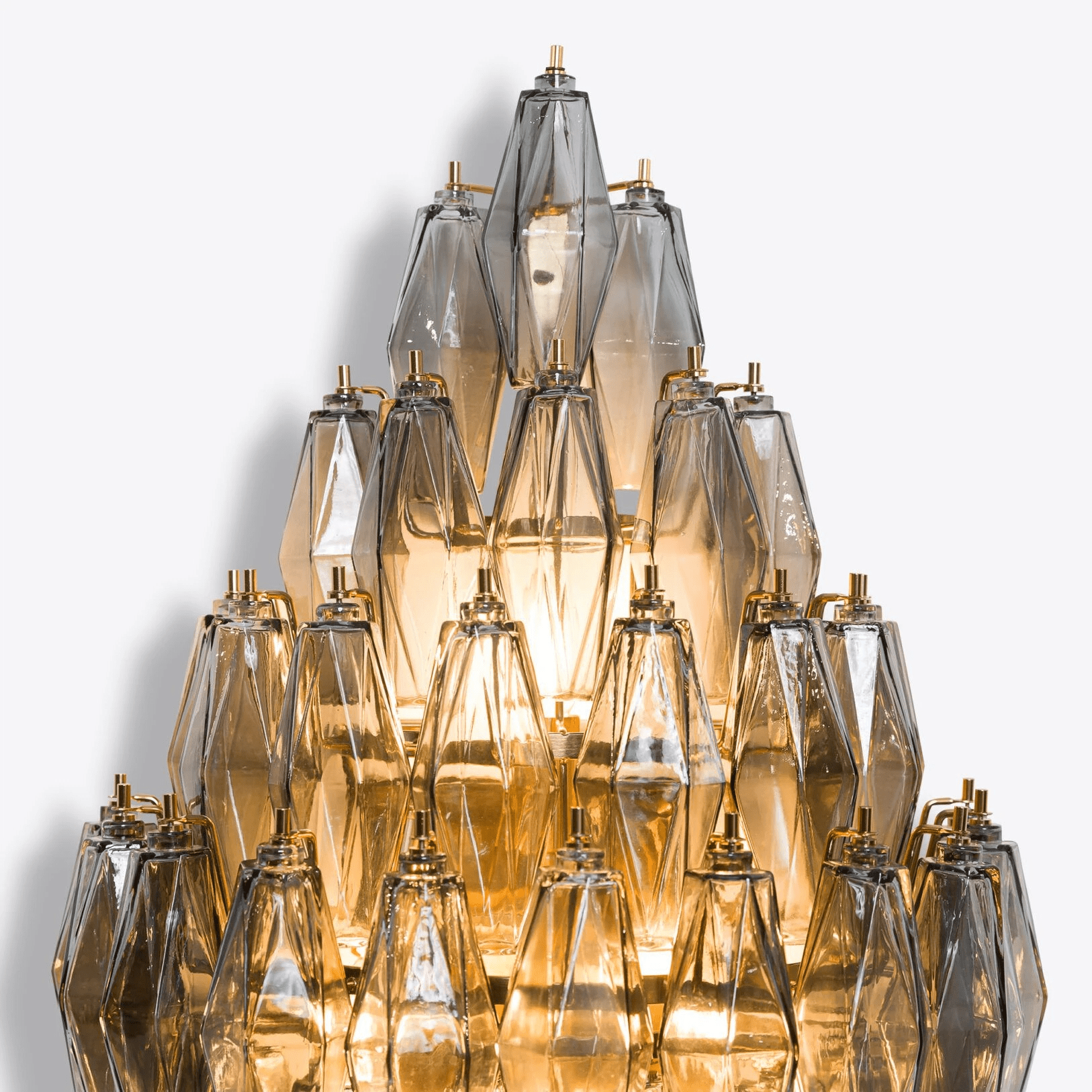 Aurora Wall Light Amber Diamond Polyhedron Vintage-Neutral Decor