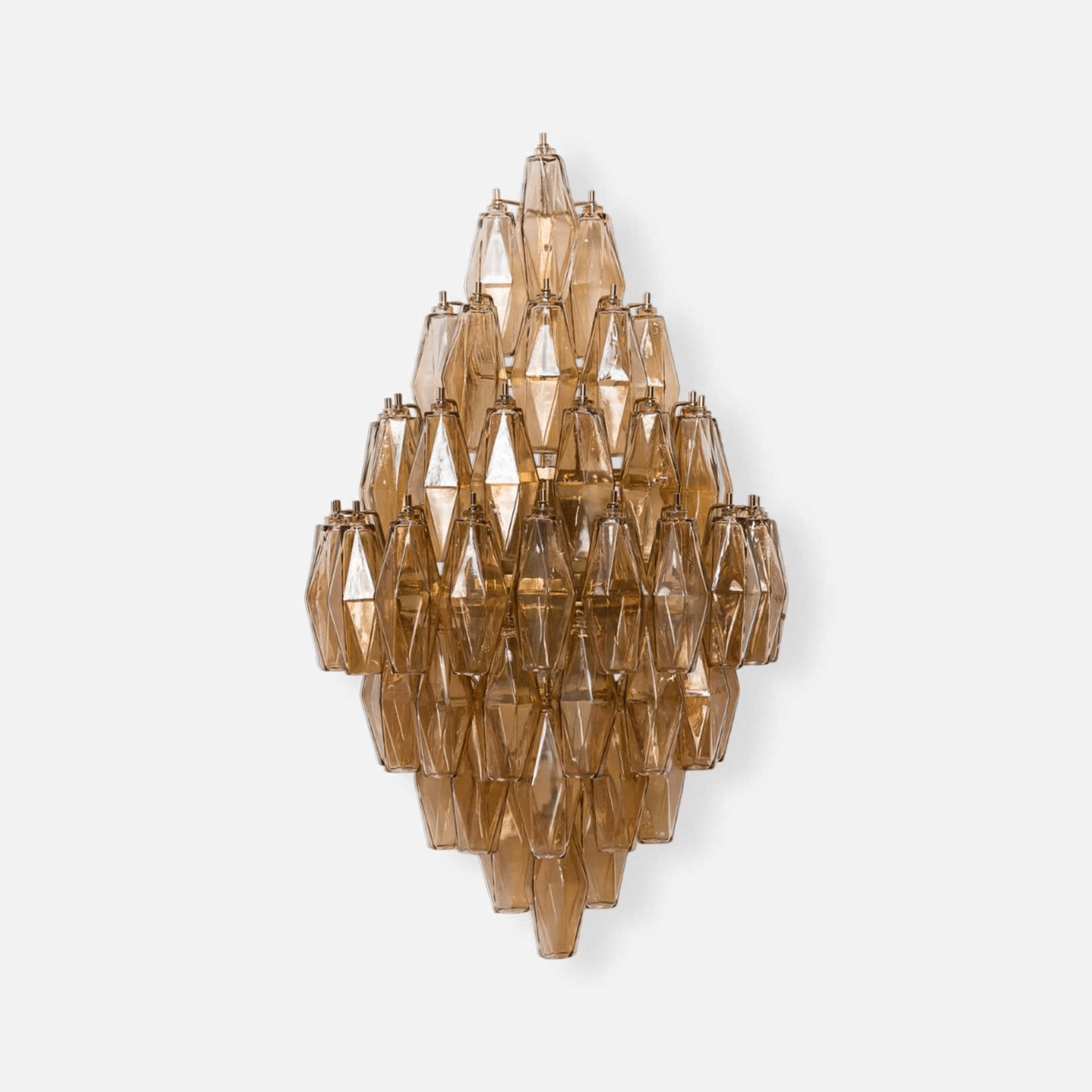 Aurora Wall Light Amber Diamond Polyhedron Vintage-Neutral Decor