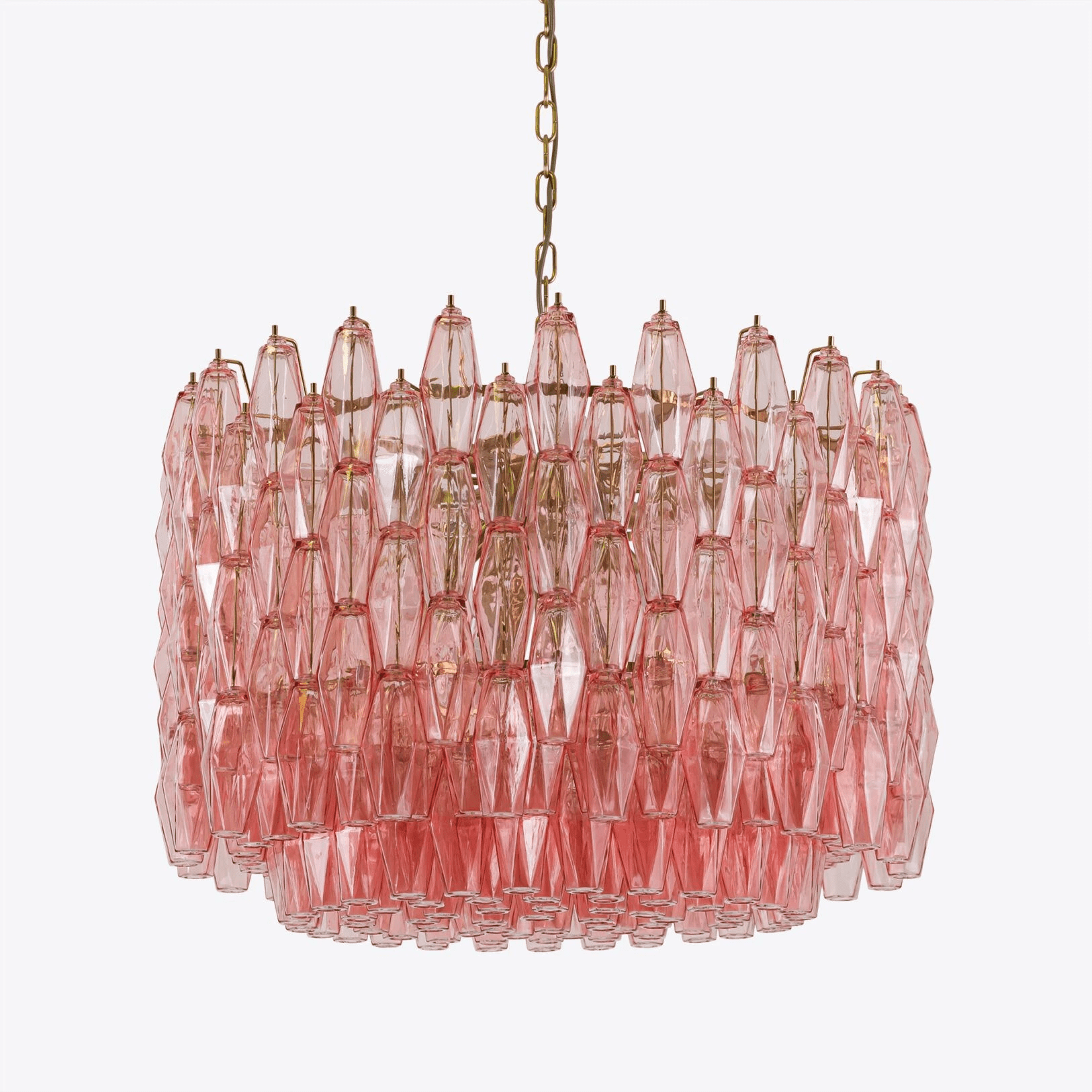 Aurora Chandelier Drum Amber Glass Elegant-Neutral Decor