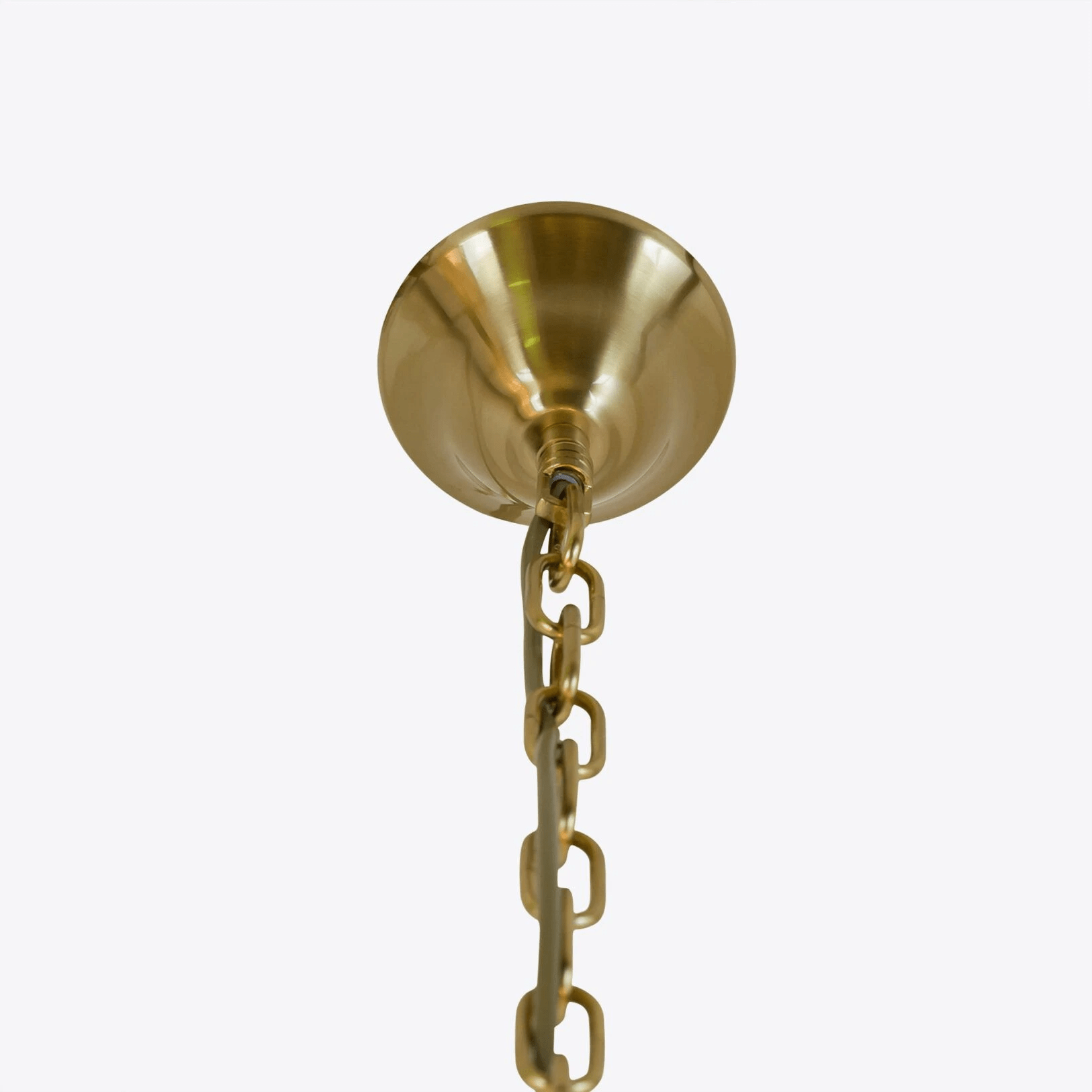Aurora Chandelier Drum Amber Glass Elegant-Neutral Decor