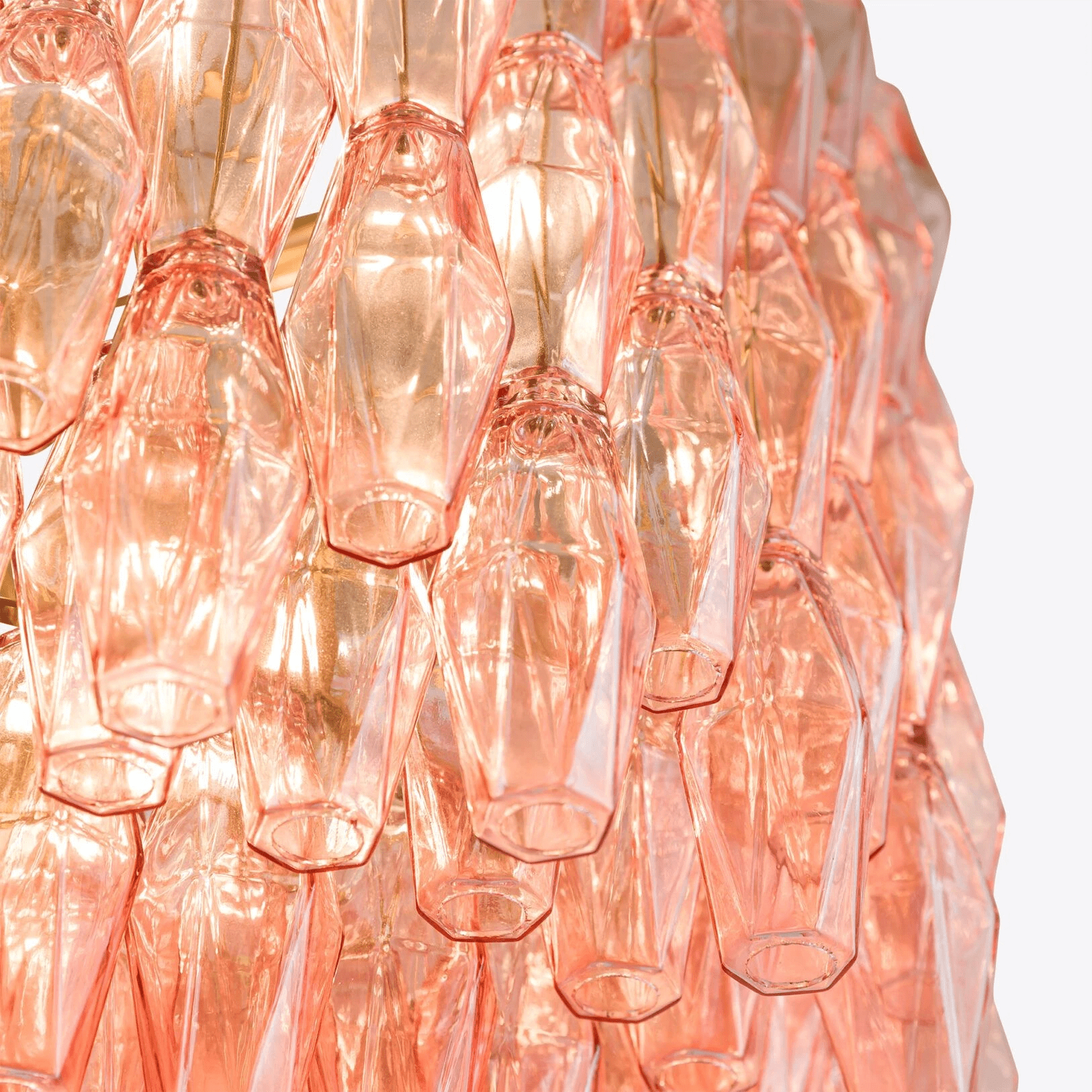 Aurora Chandelier Drum Amber Glass Elegant-Neutral Decor
