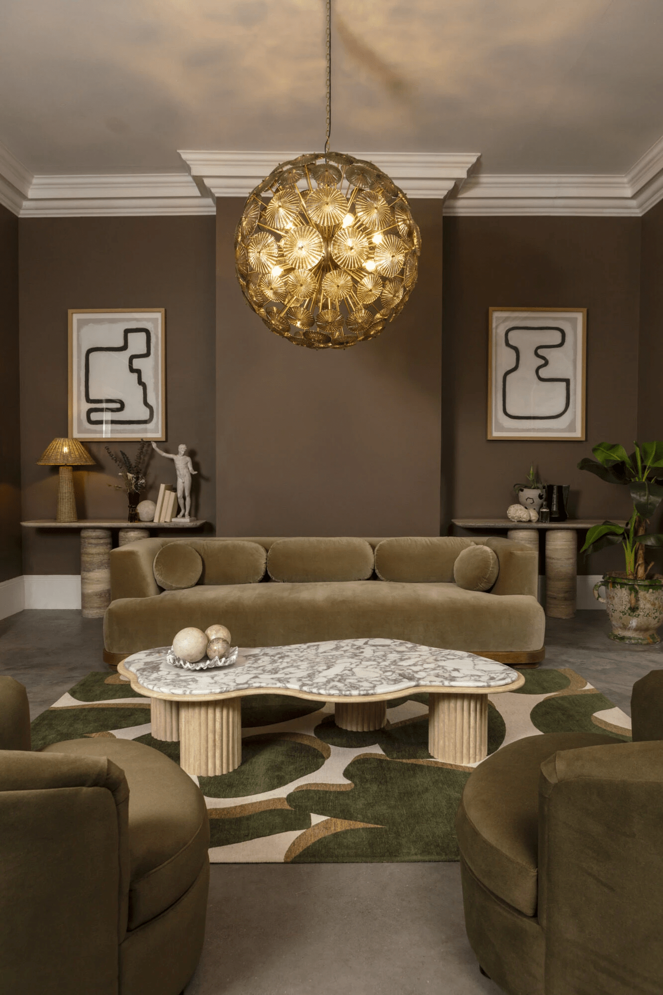 Aurora Chandelier Sputnik Dandelion Burst Glass-Neutral Decor