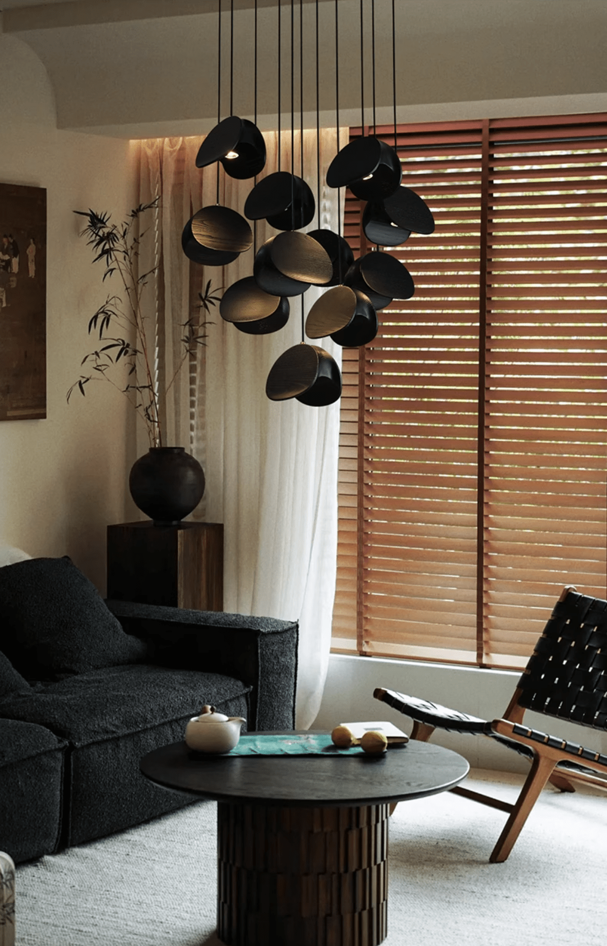 Tavro Minimalist Wood Pendant Light-Neutral Decor