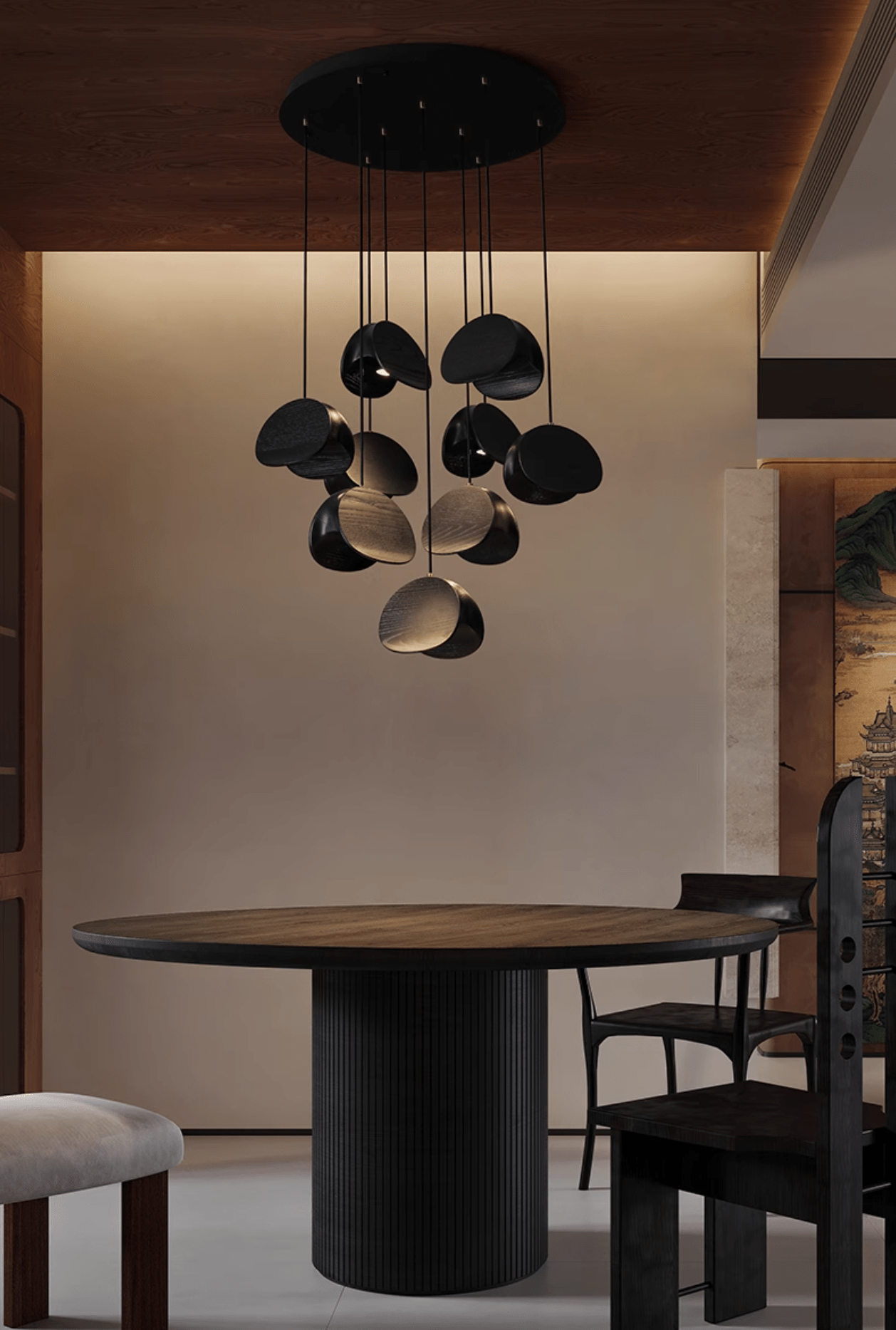 Tavro Minimalist Wood Pendant Light-Neutral Decor