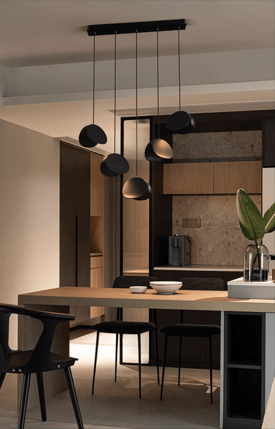 Tavro Minimalist Wood Pendant Light-Neutral Decor