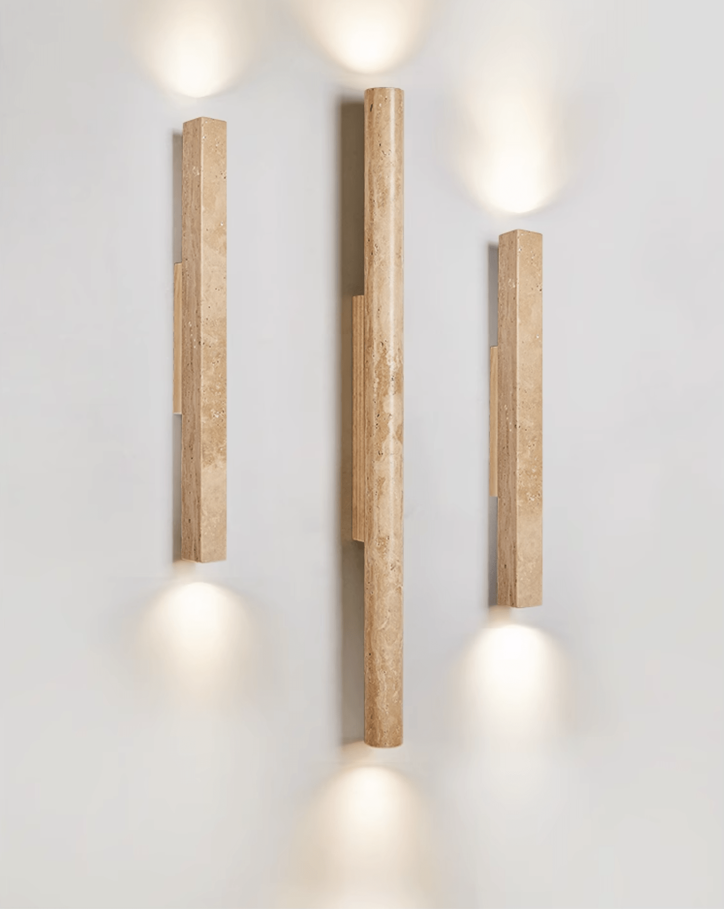 Ines Minimalist Travertine Wall Light-Neutral Decor