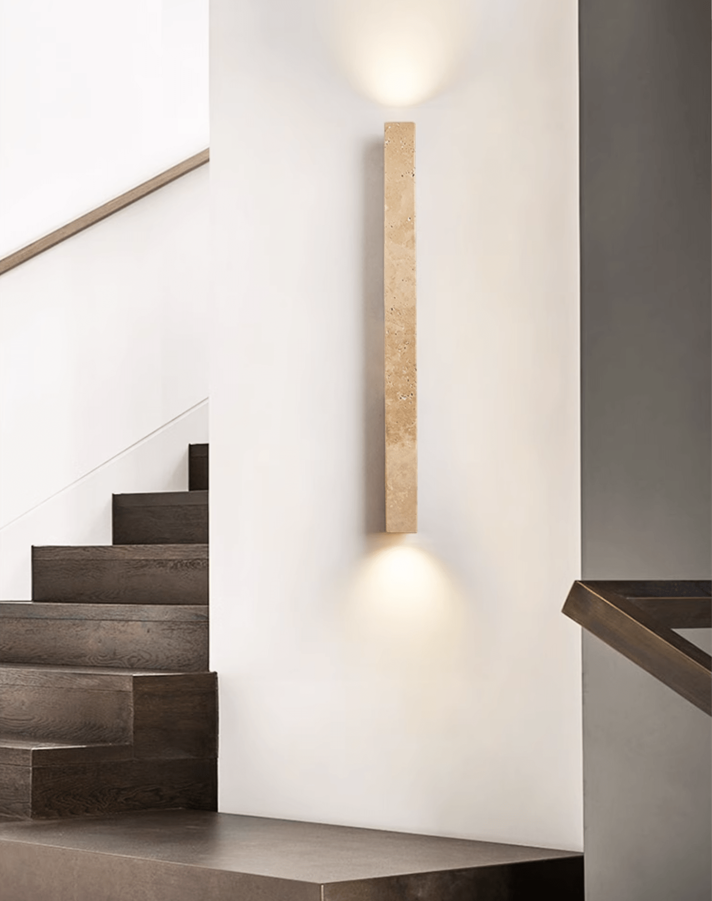 Ines Minimalist Travertine Wall Light-Neutral Decor