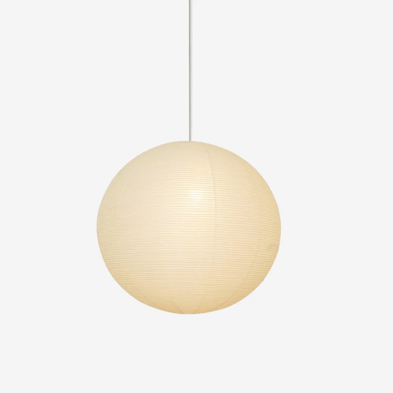 Noveno Pendant Lamp Bamboo Washi Paper Round-Neutral Decor