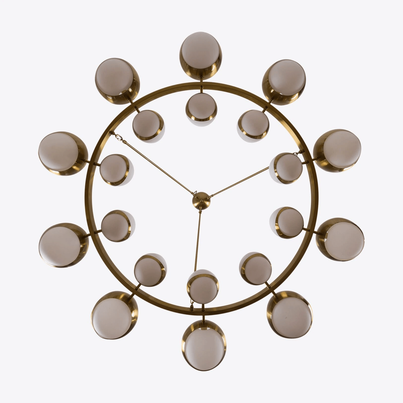 LuminaSphere Modern Brass Chandelier-Neutral Decor