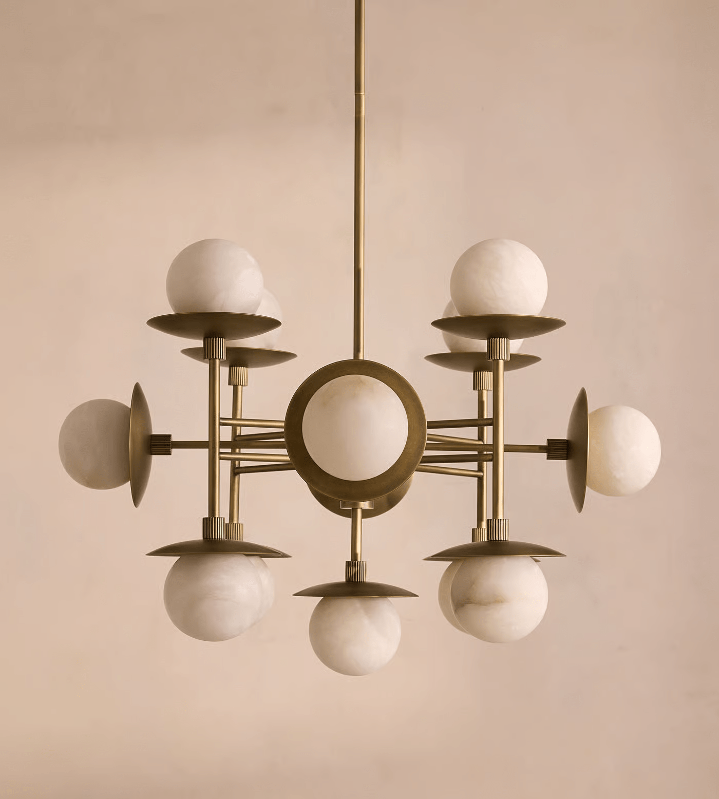 Oshayra Sputnik Alabaster Chandelier-Neutral Decor