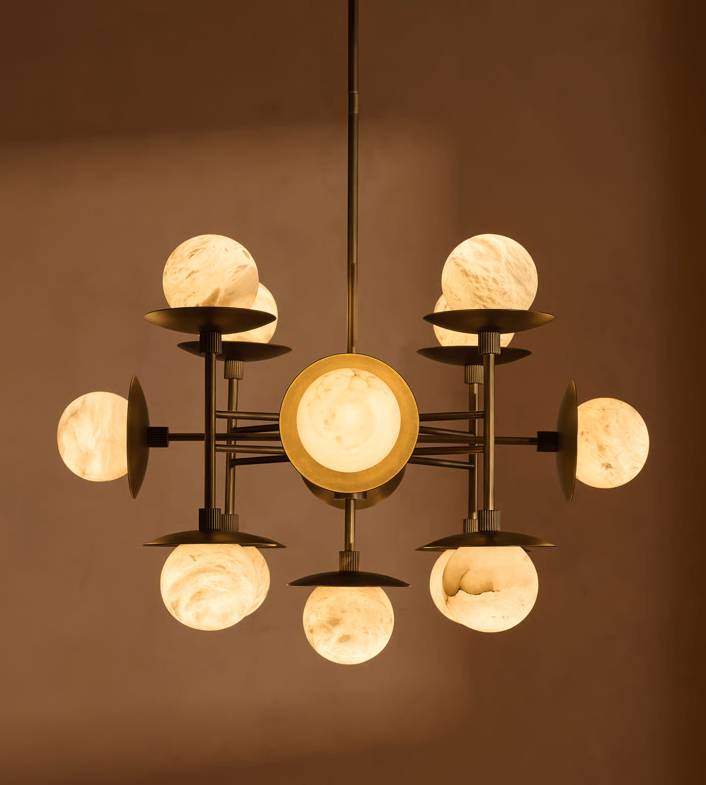 Oshayra Sputnik Alabaster Chandelier-Neutral Decor