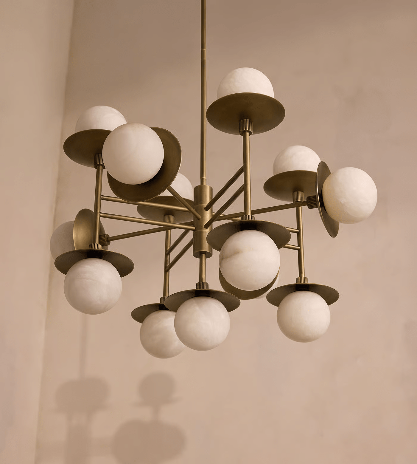 Oshayra Sputnik Alabaster Chandelier-Neutral Decor