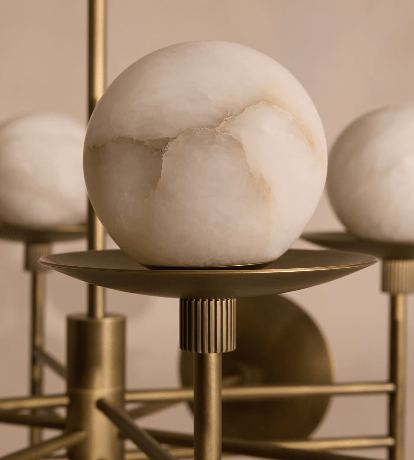 Oshayra Sputnik Alabaster Chandelier-Neutral Decor