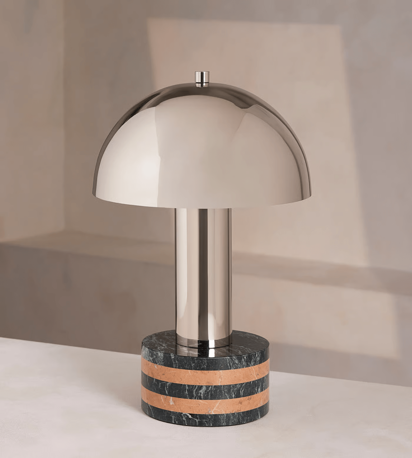 Strata Minimalist Marble Table Lamp-Neutral Decor