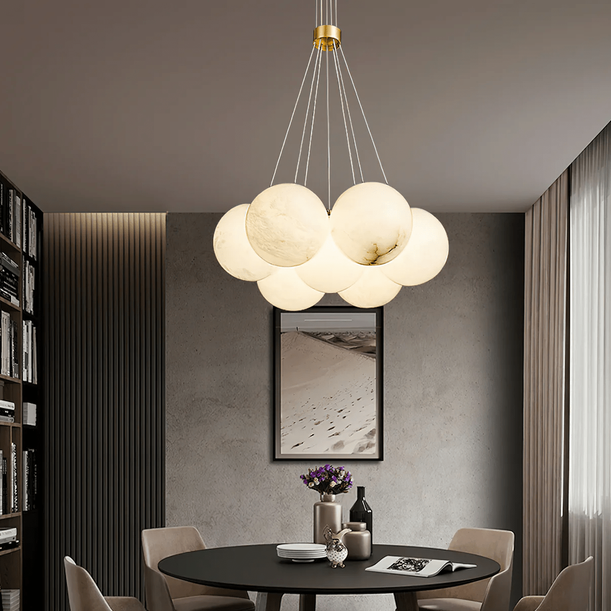 Cyrel Alabaster Chandelier-Neutral Decor