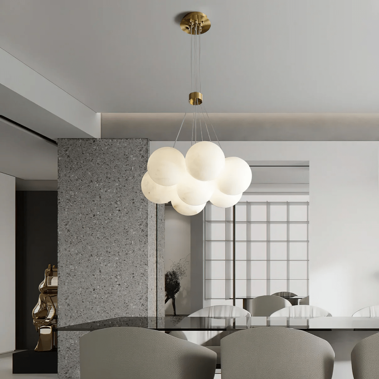 Cyrel Alabaster Chandelier-Neutral Decor