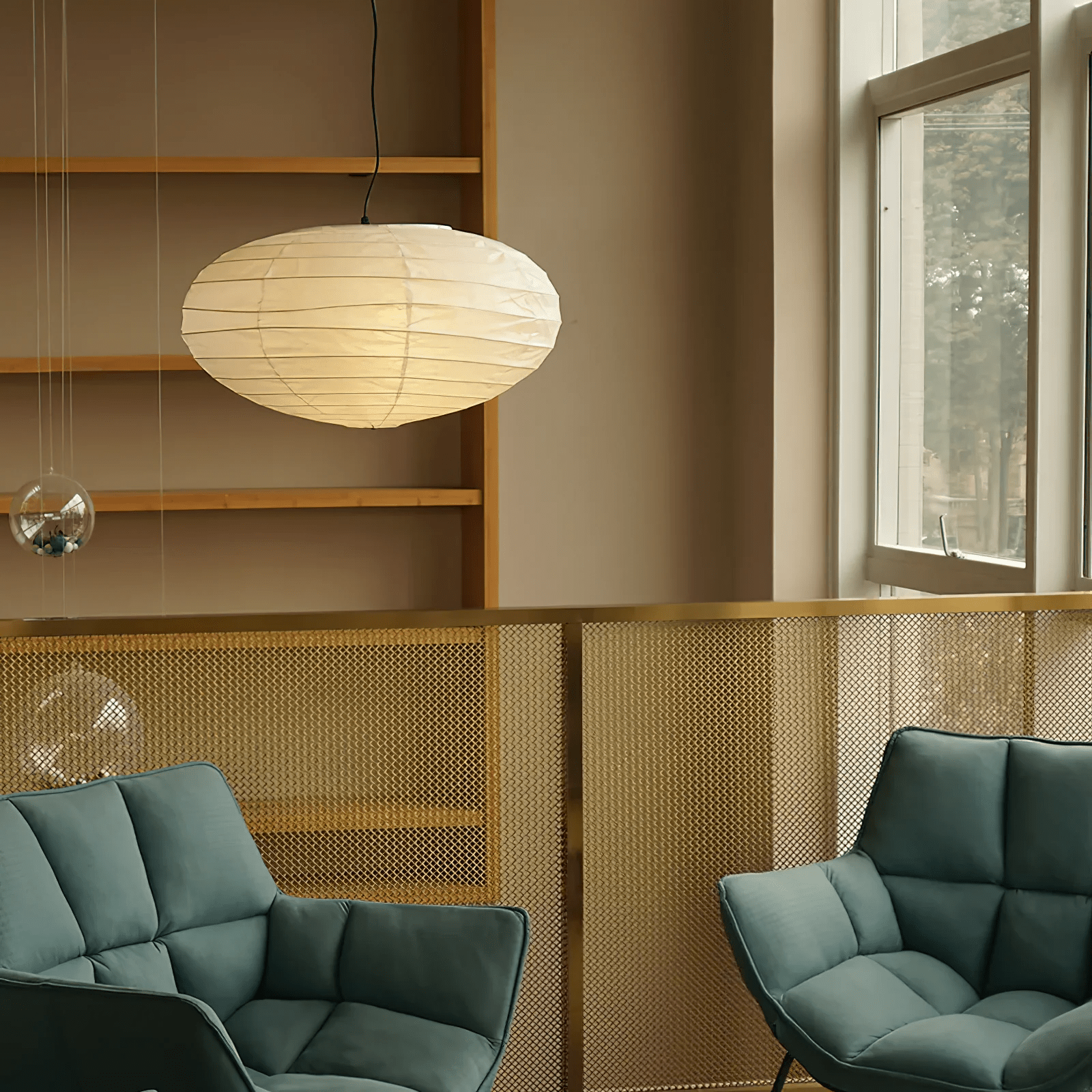 Lumaem Paper Traditional Pendant Lamp-Neutral Decor