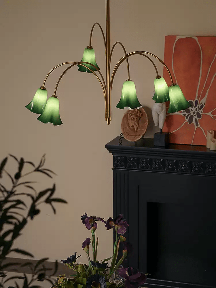 EmeraldBell Glass Pendant Chandelier-Neutral Decor