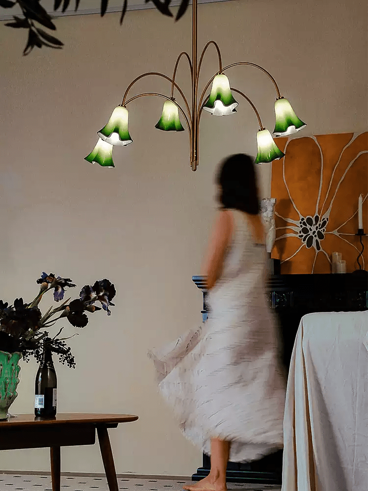 EmeraldBell Glass Pendant Chandelier-Neutral Decor