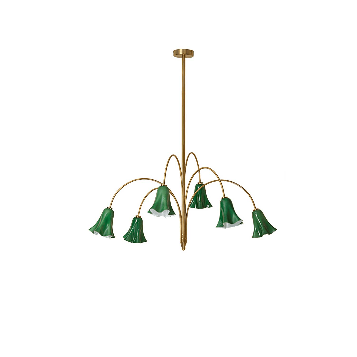 EmeraldBell Glass Pendant Chandelier-Neutral Decor