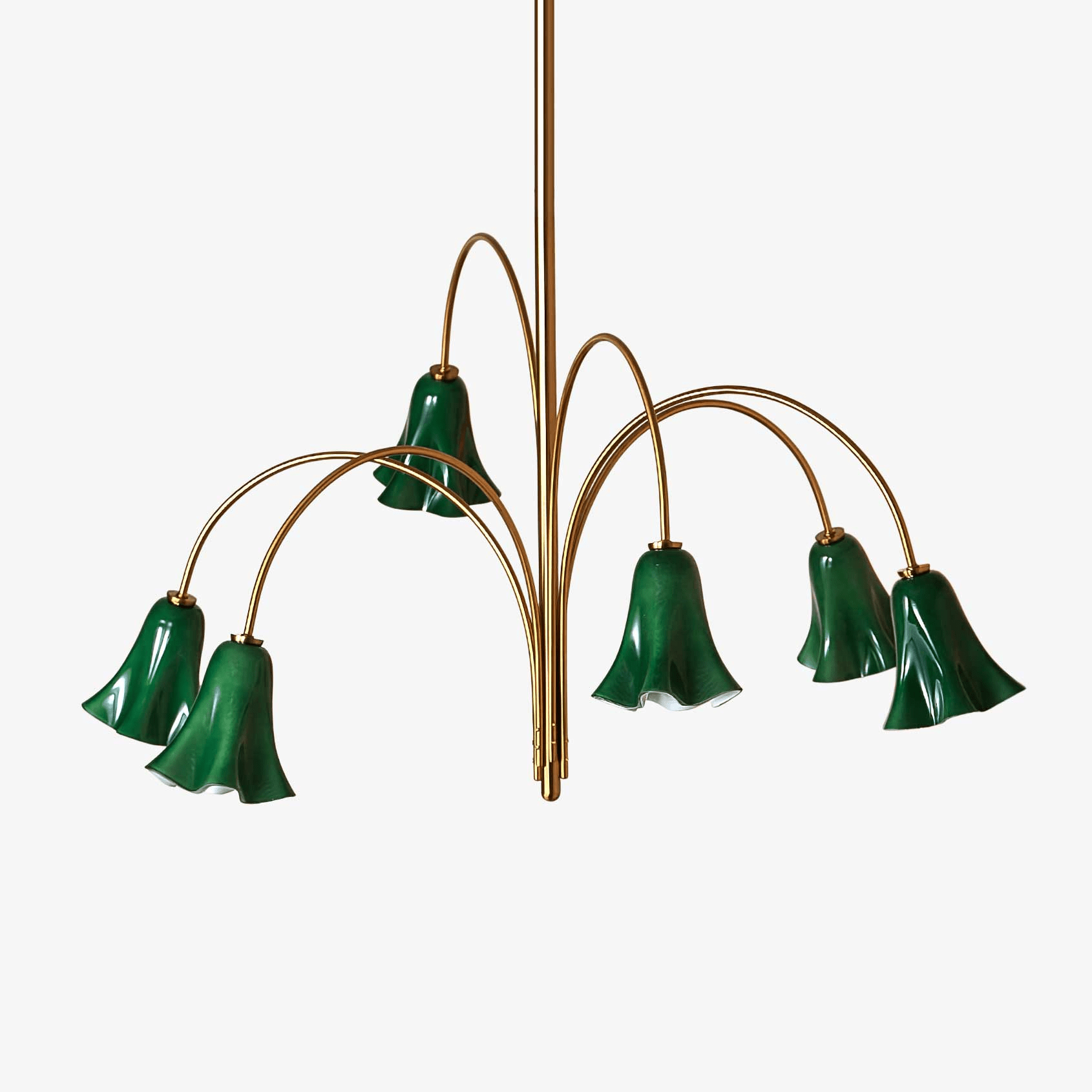 EmeraldBell Glass Pendant Chandelier-Neutral Decor