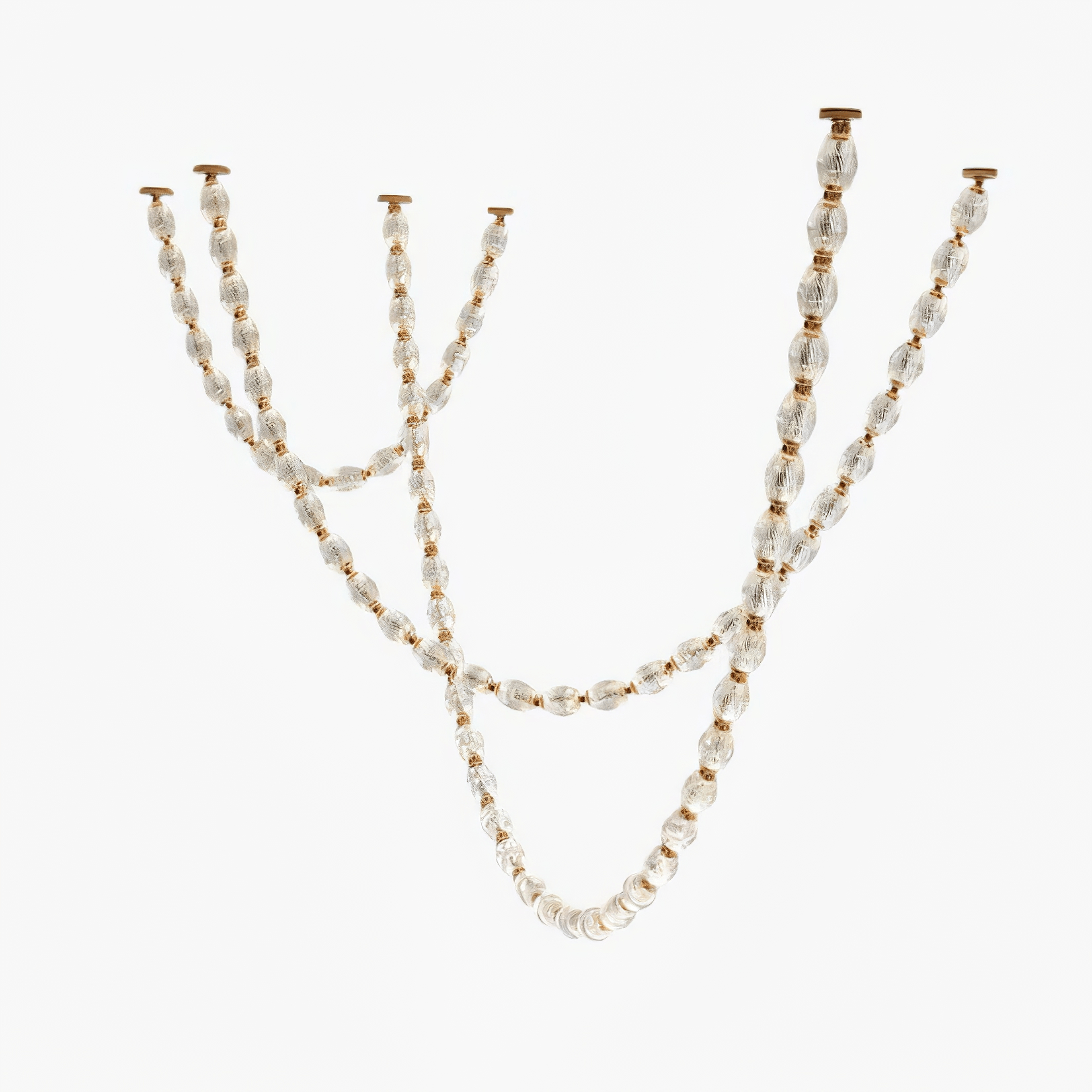 Pearlene Beaded Chandelier-Neutral Decor