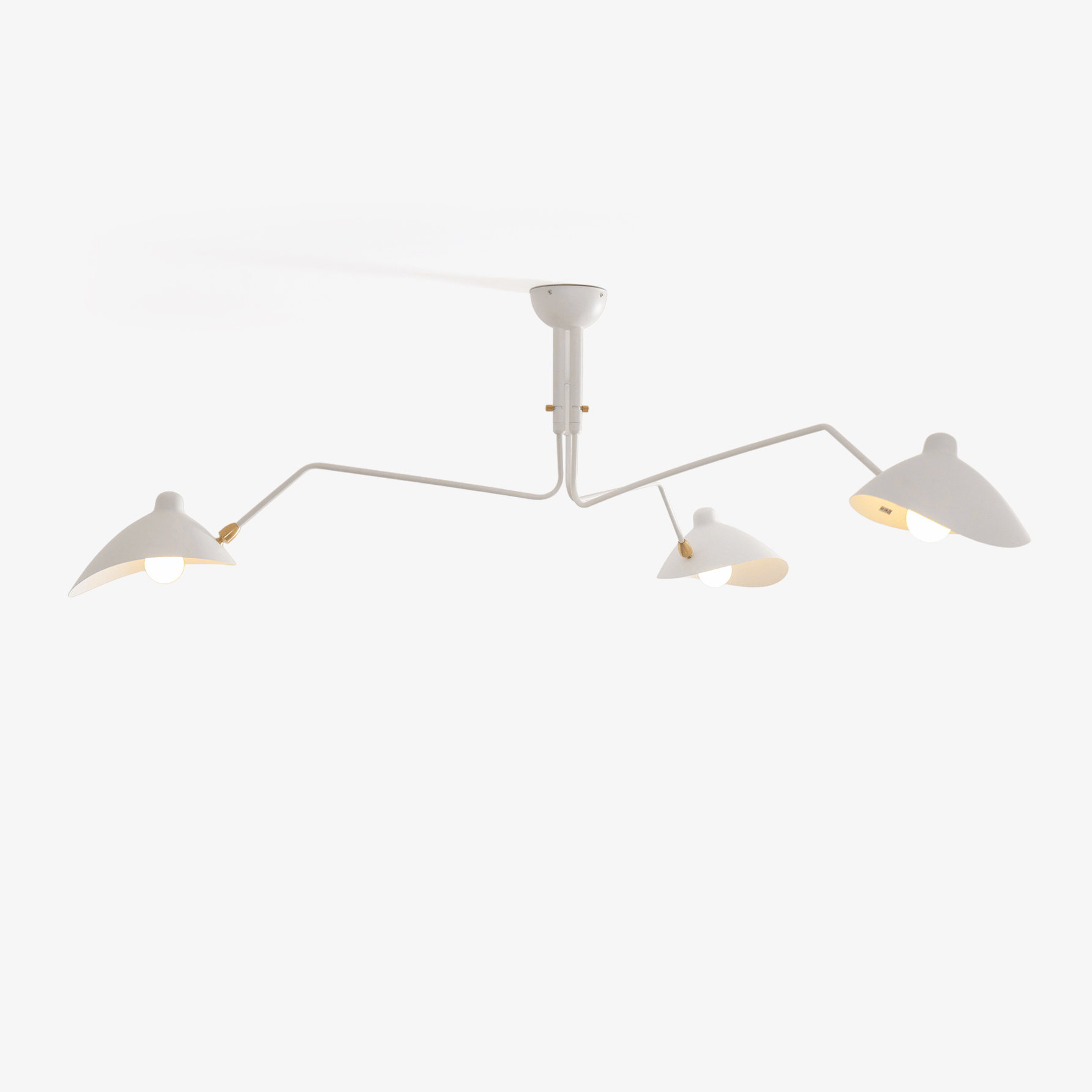 Lustra Ceiling Light Three Arm Minimalist-Neutral Decor