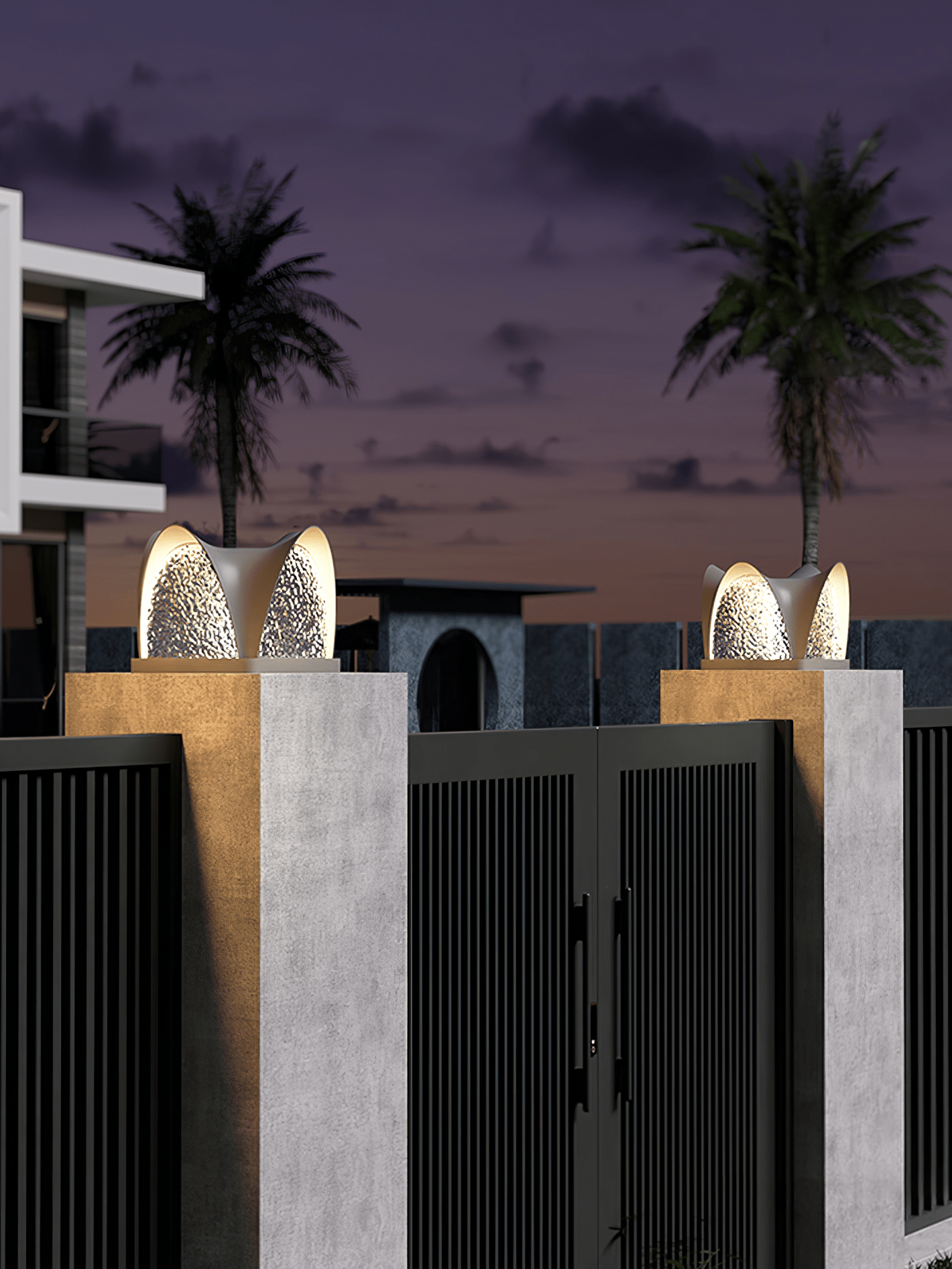 Veyra Modern Solar Outdoor Light-Neutral Decor