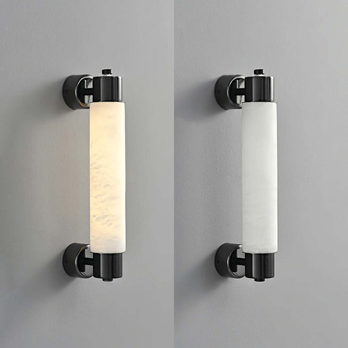 Ospix Alabaster Brass Wall Light-Neutral Decor