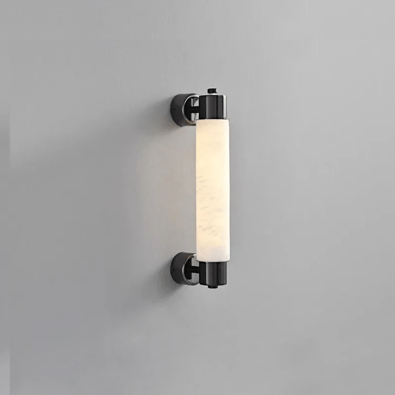 Ospix Alabaster Brass Wall Light-Neutral Decor