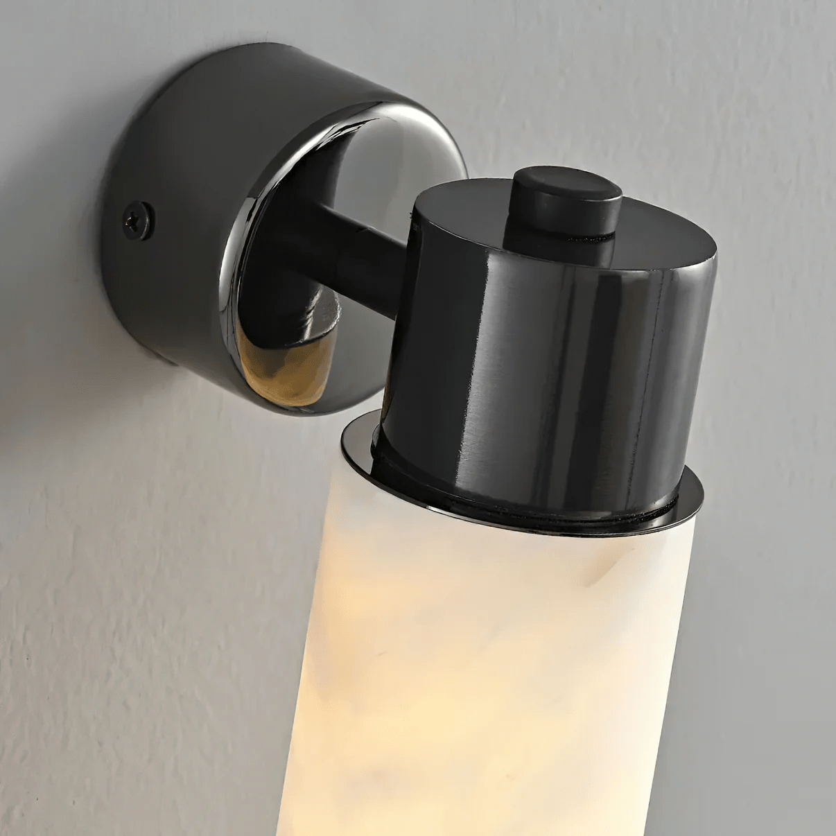 Ospix Alabaster Brass Wall Light-Neutral Decor